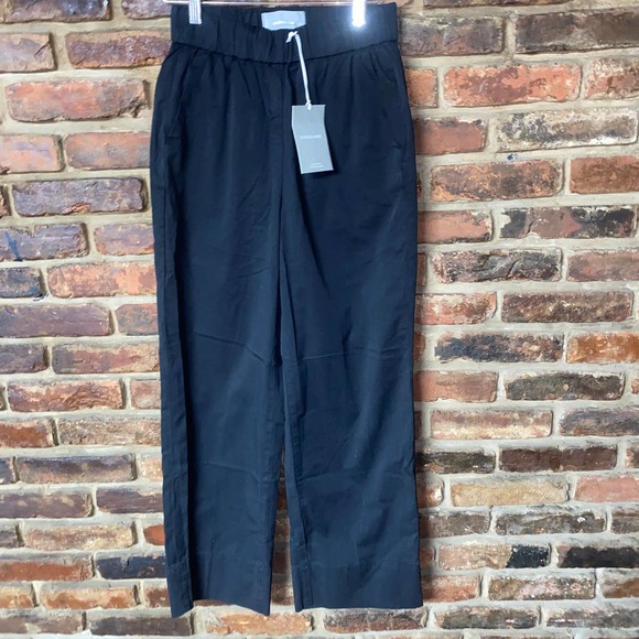 Everlane Black Organic Cotton The Easy Pants Women's Size 2 - Picture 2 of 7